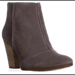 Enzo Angiolini Taupe Gimm Rear Zip Ankle Boots